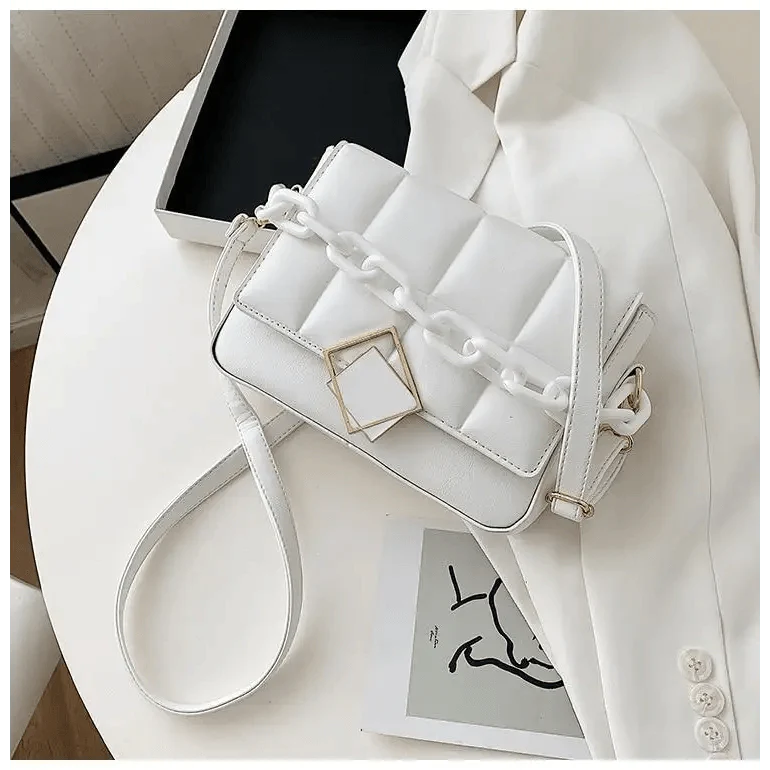 Fashionable Women's Bag Autumn Winter Female Literary Single-Shoulder Bag Chain Design Cross-Body Bag Trendy Women's Bag Stevvex