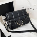 Fashionable Women's Bag Autumn Winter Female Literary Single-Shoulder Bag Chain Design Cross-Body Bag Trendy Women's Bag Stevvex