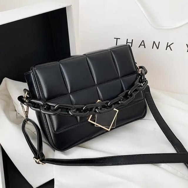 Fashionable Women's Bag Autumn Winter Female Literary Single-Shoulder Bag Chain Design Cross-Body Bag Trendy Women's Bag Stevvex