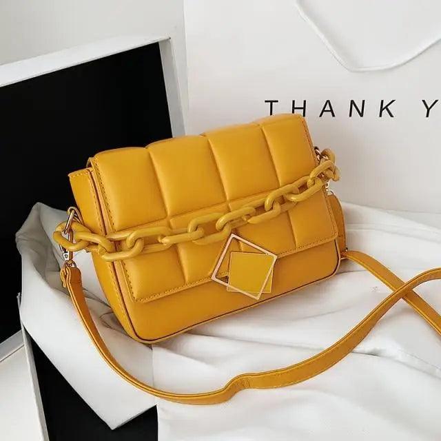 Fashionable Women's Bag Autumn Winter Female Literary Single-Shoulder Bag Chain Design Cross-Body Bag Trendy Women's Bag Stevvex