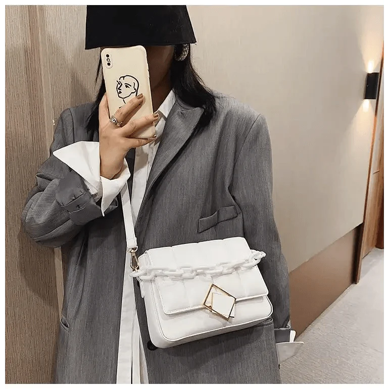 Fashionable Women's Bag Autumn Winter Female Literary Single-Shoulder Bag Chain Design Cross-Body Bag Trendy Women's Bag Stevvex