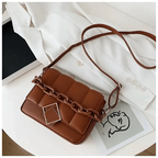 Fashionable Women's Bag Autumn Winter Female Literary Single-Shoulder Bag Chain Design Cross-Body Bag Trendy Women's Bag Stevvex
