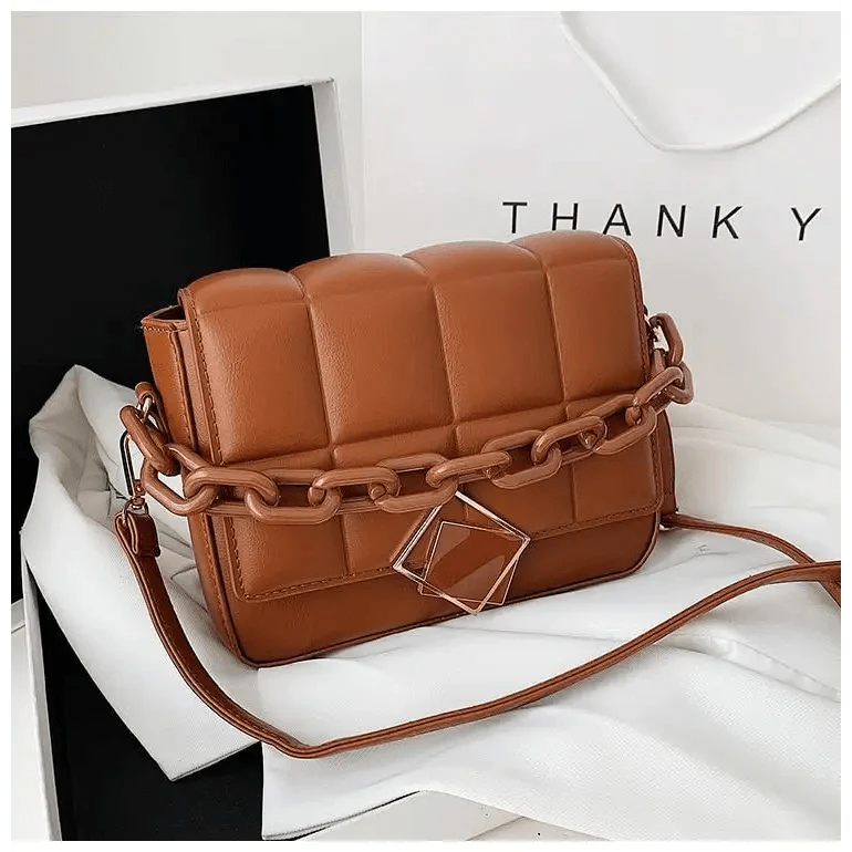 Fashionable Women's Bag Autumn Winter Female Literary Single-Shoulder Bag Chain Design Cross-Body Bag Trendy Women's Bag Stevvex