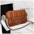 Fashionable Women's Bag Autumn Winter Female Literary Single-Shoulder Bag Chain Design Cross-Body Bag Trendy Women's Bag Stevvex