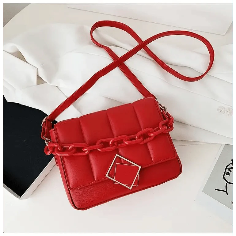 Fashionable Women's Bag Autumn Winter Female Literary Single-Shoulder Bag Chain Design Cross-Body Bag Trendy Women's Bag Stevvex