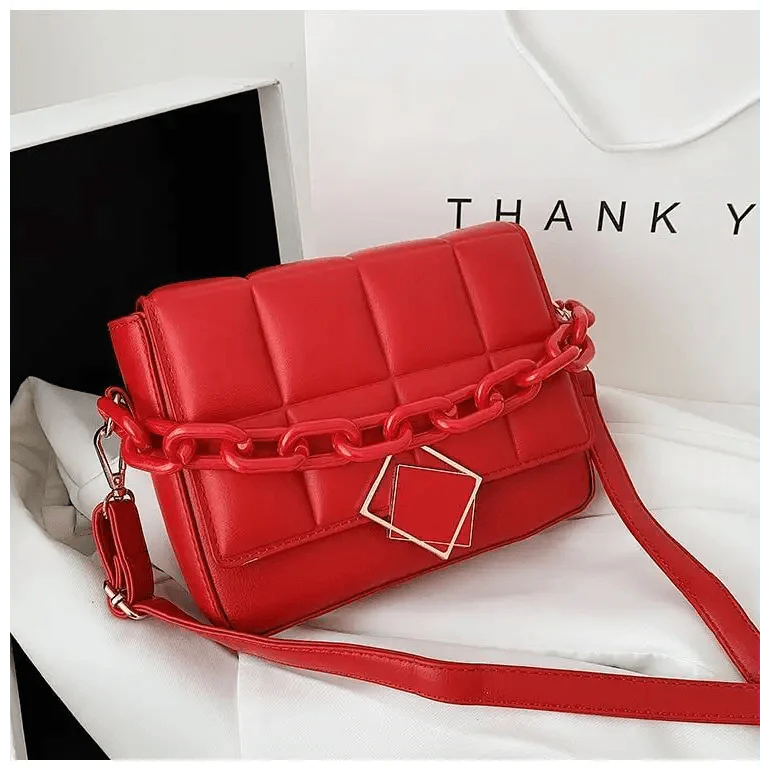 Fashionable Women's Bag Autumn Winter Female Literary Single-Shoulder Bag Chain Design Cross-Body Bag Trendy Women's Bag Stevvex