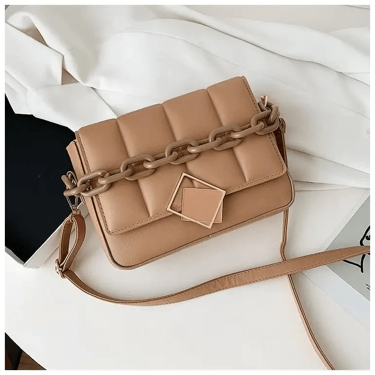 Fashionable Women's Bag Autumn Winter Female Literary Single-Shoulder Bag Chain Design Cross-Body Bag Trendy Women's Bag Stevvex