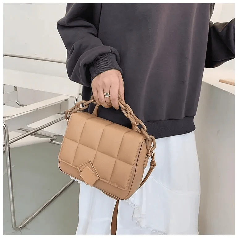 Fashionable Women's Bag Autumn Winter Female Literary Single-Shoulder Bag Chain Design Cross-Body Bag Trendy Women's Bag Stevvex