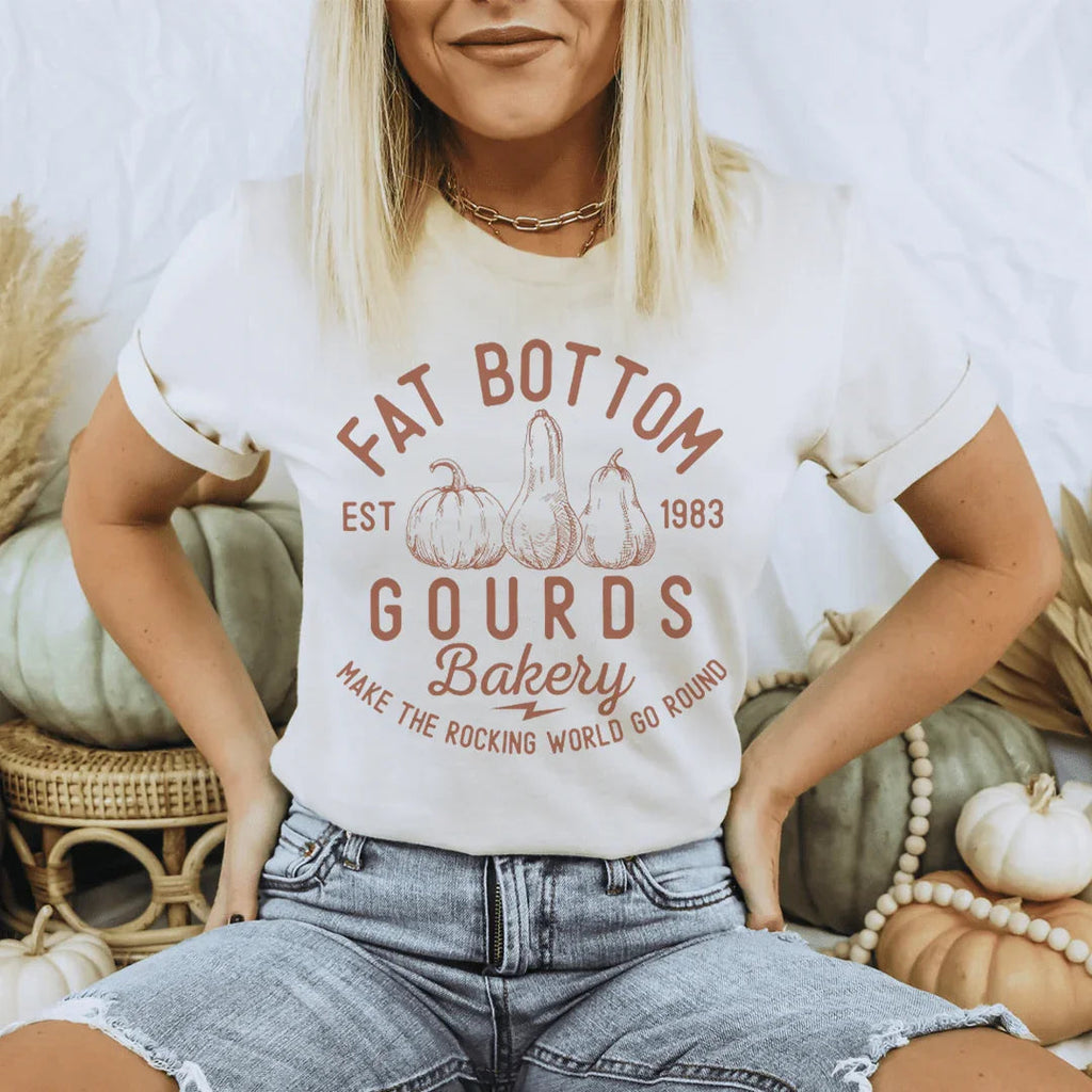 Fat Bottom Gourds Tee Peachy Sunday