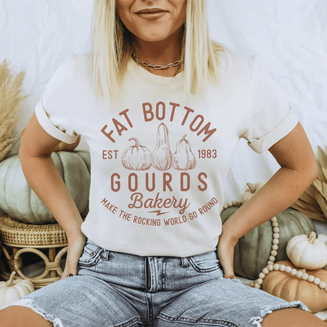 Fat Bottom Gourds Tee Peachy Sunday
