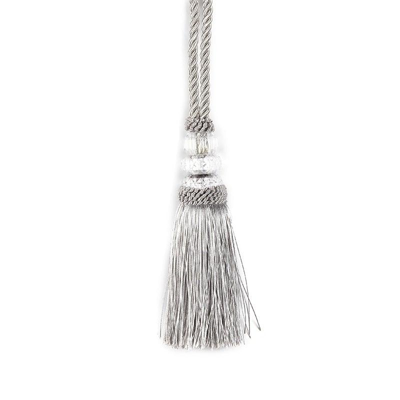 Faux Crystal Beaded Tassels Fringe Curtain Tieback Rope Window Decoration Door Hanging Ball Tassel Accessories Wonderful Curtain Holdbacks Curtains Tiebacks Home Decorative Braided Buckle Fastener Accessories Window Drapery Ball Tassels Tiebacks 50CM Stevvex