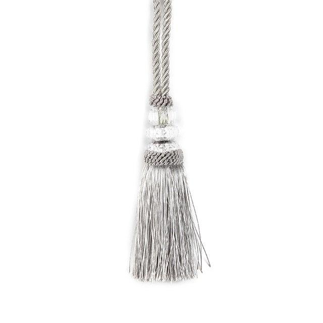 Faux Crystal Beaded Tassels Fringe Curtain Tieback Rope Window Decoration Door Hanging Ball Tassel Accessories Wonderful Curtain Holdbacks Curtains Tiebacks Home Decorative Braided Buckle Fastener Accessories Window Drapery Ball Tassels Tiebacks 50CM Stevvex
