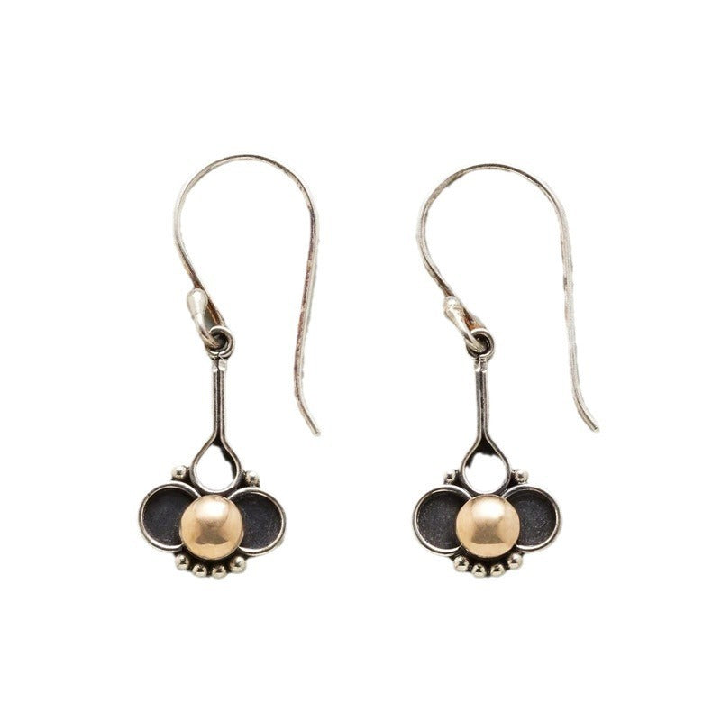 Women's Vintage Moonstone Heart-shaped Earrings Pi-Mart