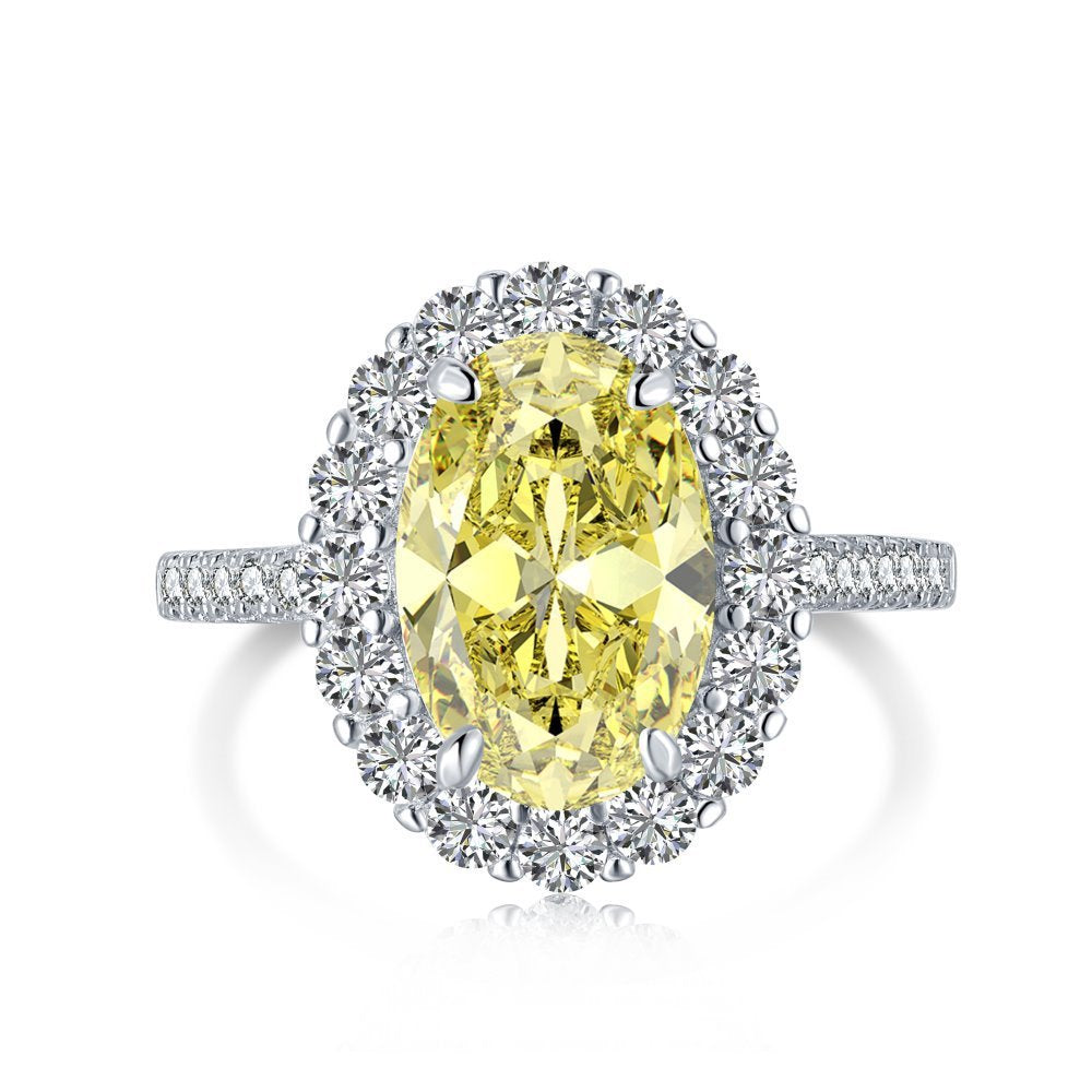 Sterling Silver Luxury Elegant Retro Elegant Zircon Ring Pi-Mart