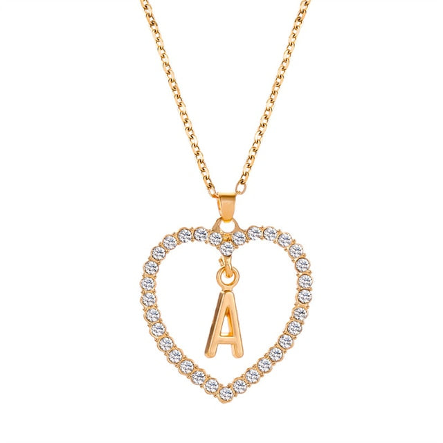 Initials Lette Necklace Pi-Mart