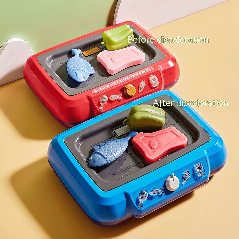 Children's Barbecue Table Toy Play House Color Changing Food Simulation Cooking Pi-Mart