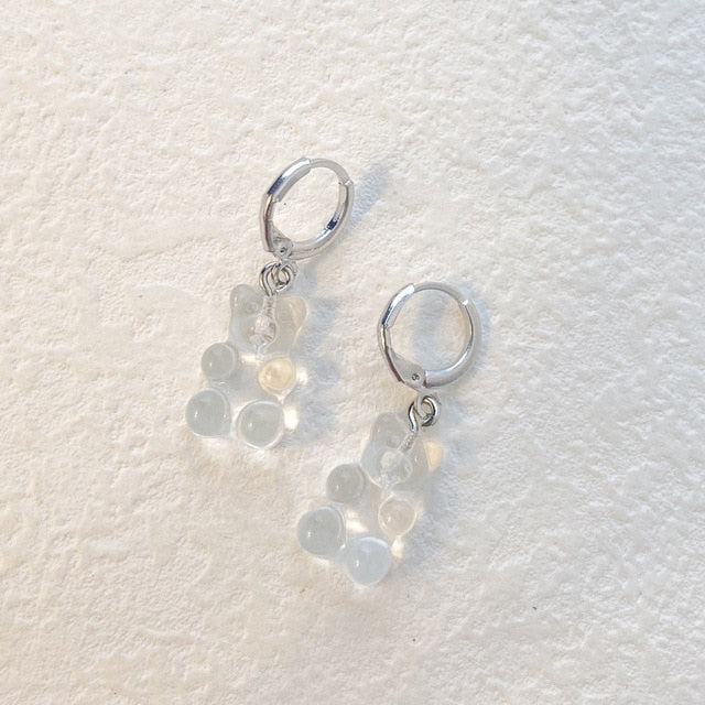 Cute Acrylic Gummy Bear Dangle Earrings Pi-Mart