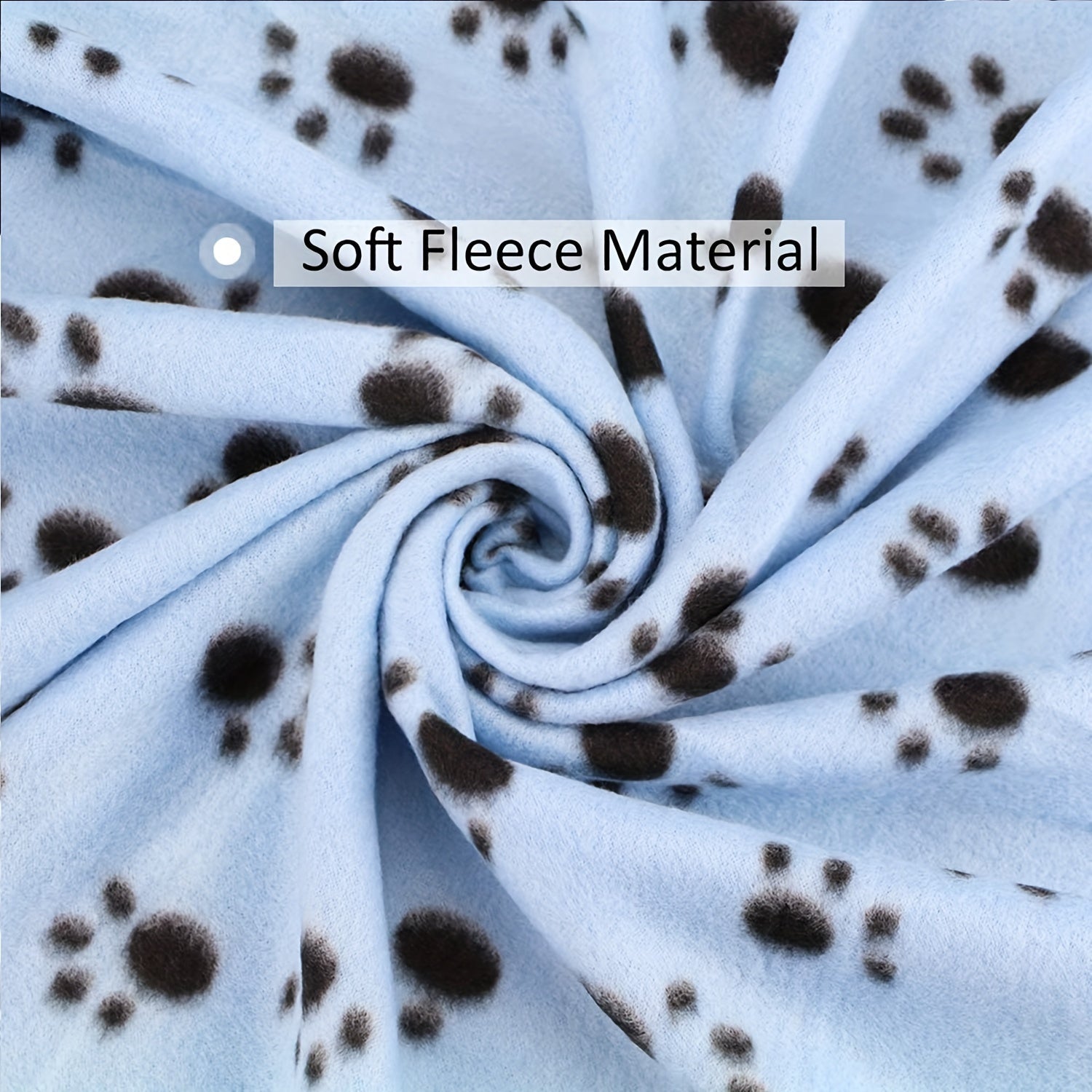 6-Pack of Warm Paw Print Dog Blanket Bed Covers to Keep Your Furry Pets Cozy! Lootquake LLC
