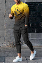 European And American Multi-color Long Sleeve Casual Sports Men Suit Lootquake LLC