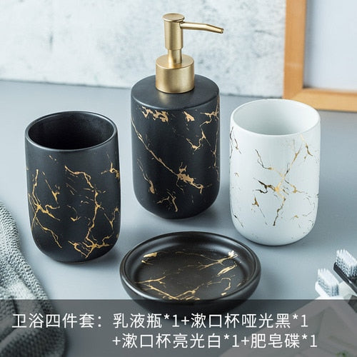 Nordic Matte Bathroom Accessories Set Pi-Mart