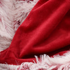 Luxury French-Style Plush Faux Fur Throw Blanket - Versatile Decorative Soft Polyester Bed, Sofa, and Car Blanket - All-Season Woven Cozy Cover for Home and Office Napping - 1pc Dual-Tone Long Pile