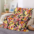 1pc Cozy Cinema Popcorn Blanket - Soft Breathable Flannel Plush, Retro Food Print Design, Suitable for Bed, Sofa, Office, Camping, and Outdoor Use - Machine Washable, Lightweight, and Warm Lootquake LLC