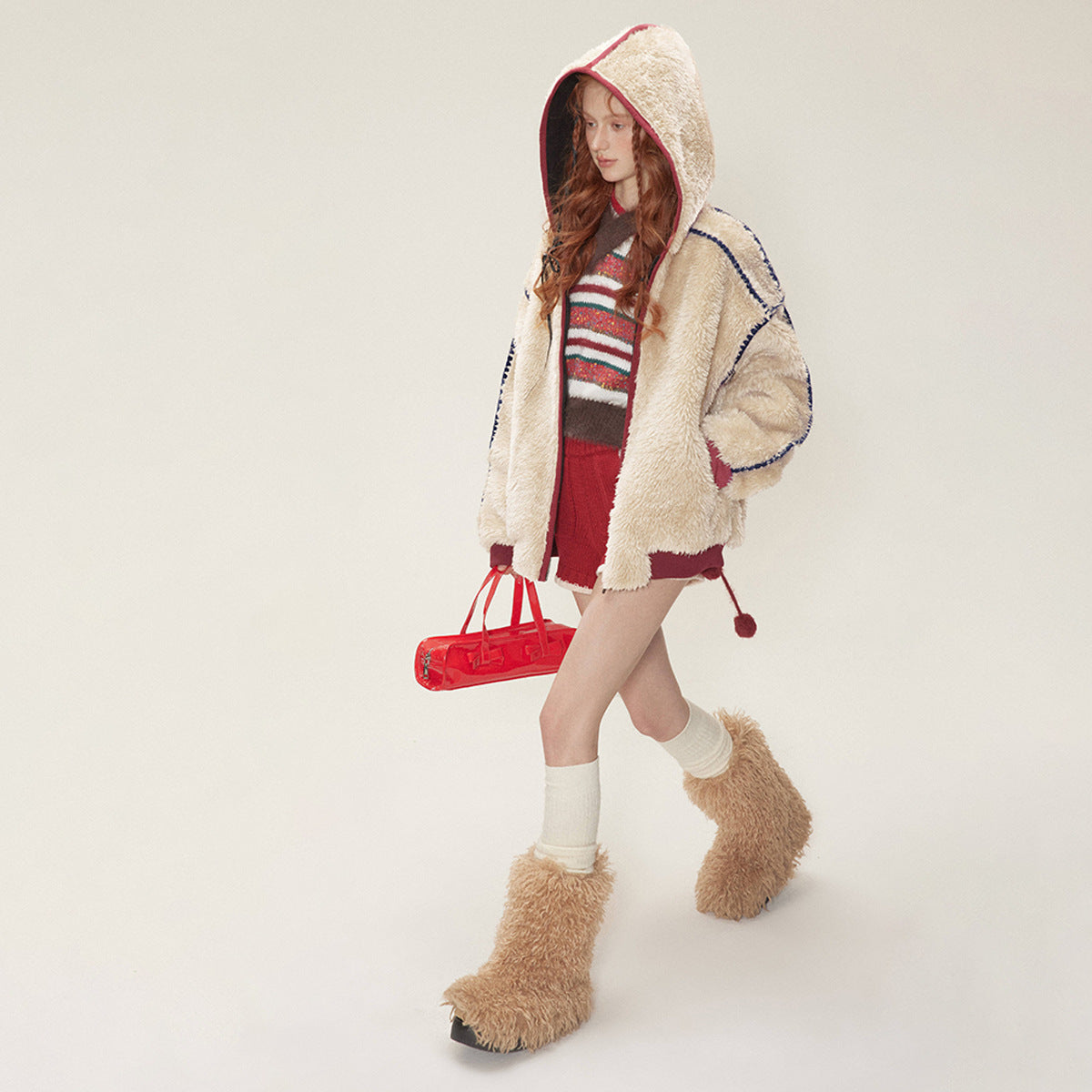 New Winter Velvet Cotton Clothes Lamb Wool Coat Pi-Mart