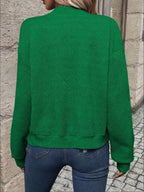 Texture Zip-Up Bomber Jacket