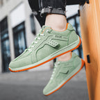 Fashion Skateboard Shoes Men Anti-skid Slip-on Flats Casual Lazy Shoes Outdoor Breathable Running Sports Sneakers Pi-Mart