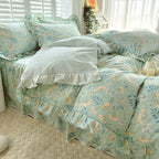 Bed Skirt Model Cotton Bedding Four-piece Set Sheet Quilt Cover Pi-Mart