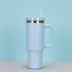 40oz Straw Coffee Insulation Cup With Handle Portable Car Stainless Steel Water Bottle LargeCapacity Travel BPA Free Thermal Mug Pi-Mart