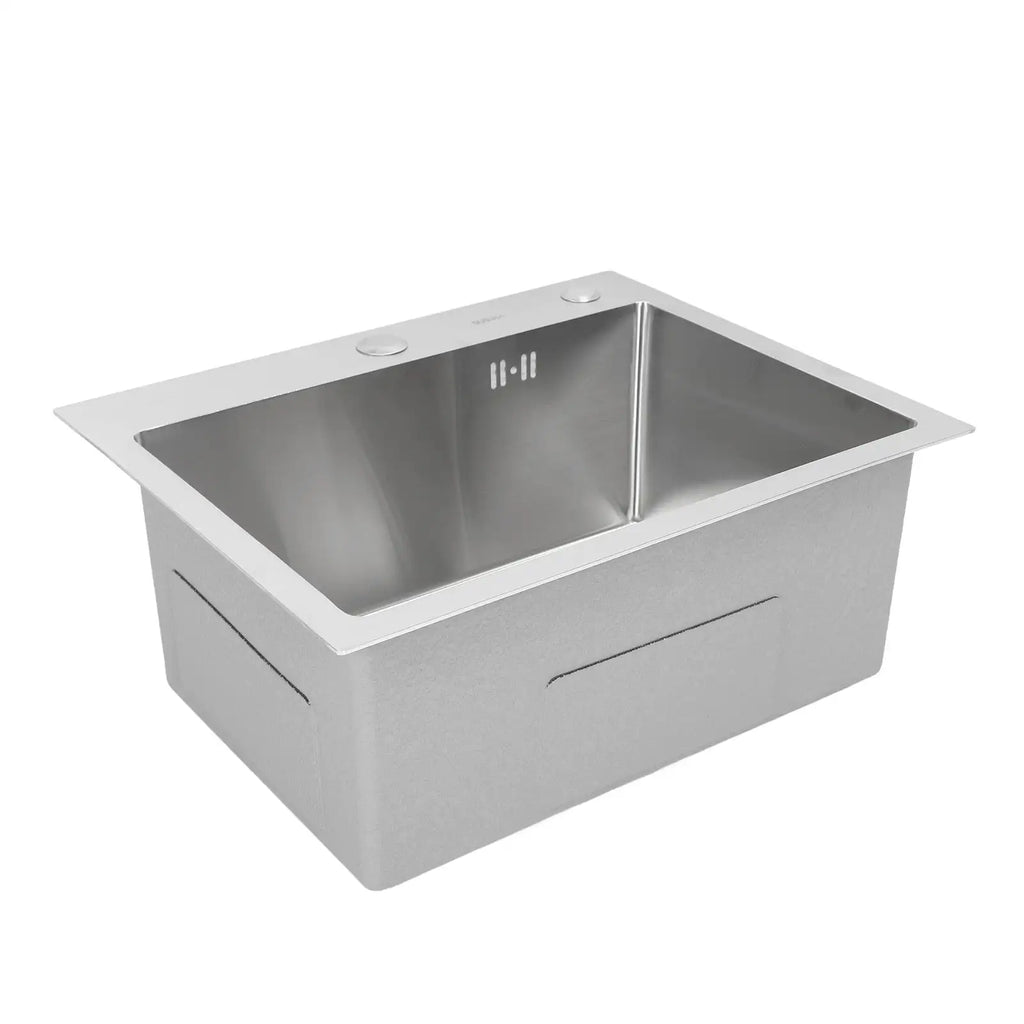 Single Basin Sink Set with Drainer, Stainless Steel Vegetable Washing Sink and Hose - SJB-DIAMOND ELITES