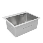 Single Basin Sink Set with Drainer, Stainless Steel Vegetable Washing Sink and Hose - SJB-DIAMOND ELITES