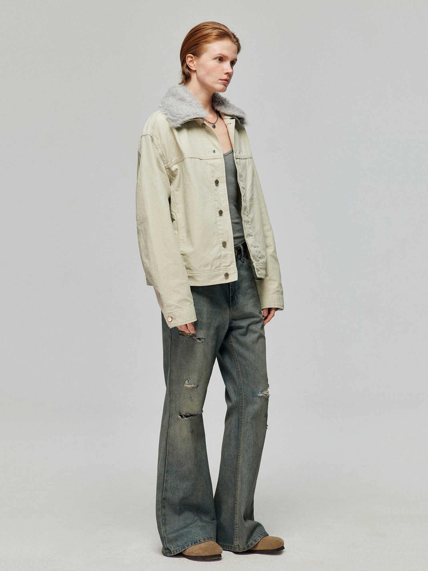 Cotton Retro Make Old Ripped Loose Micro-flared Trousers Jeans Lootquake LLC