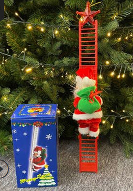 Santa Claus Climbing Ladder Electric Santa Claus Climbing Ladder Pi-Mart