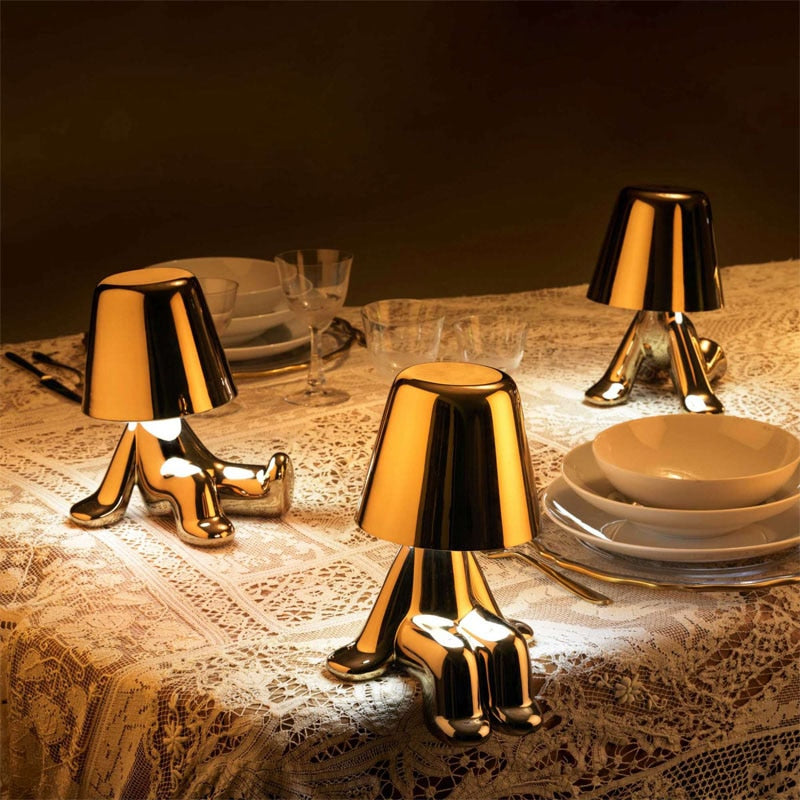 Italy Little Golden Man LED Table Lamp - SJB-DIAMOND ELITES