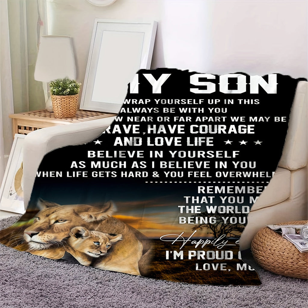 1pc Gift For Son Blanket Birthday Gifts For Son Graduation Gifts For Son Son Gifts From Mother For His Birthday To My Son Best Gift Ideas For Son Lootquake LLC