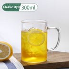 Glass Handle Water Cup Household Heat-resistant Breakfast Cup