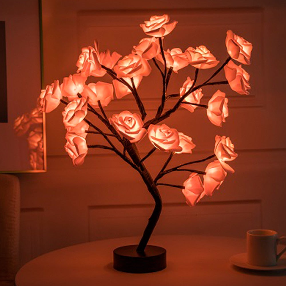 LED Rose Flower Table Lamp - SJB-DIAMOND ELITES