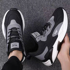 Fashion Black White Sneakers Casual Outdoor Lightweight Breathable Sports Shoes For Men Pi-Mart
