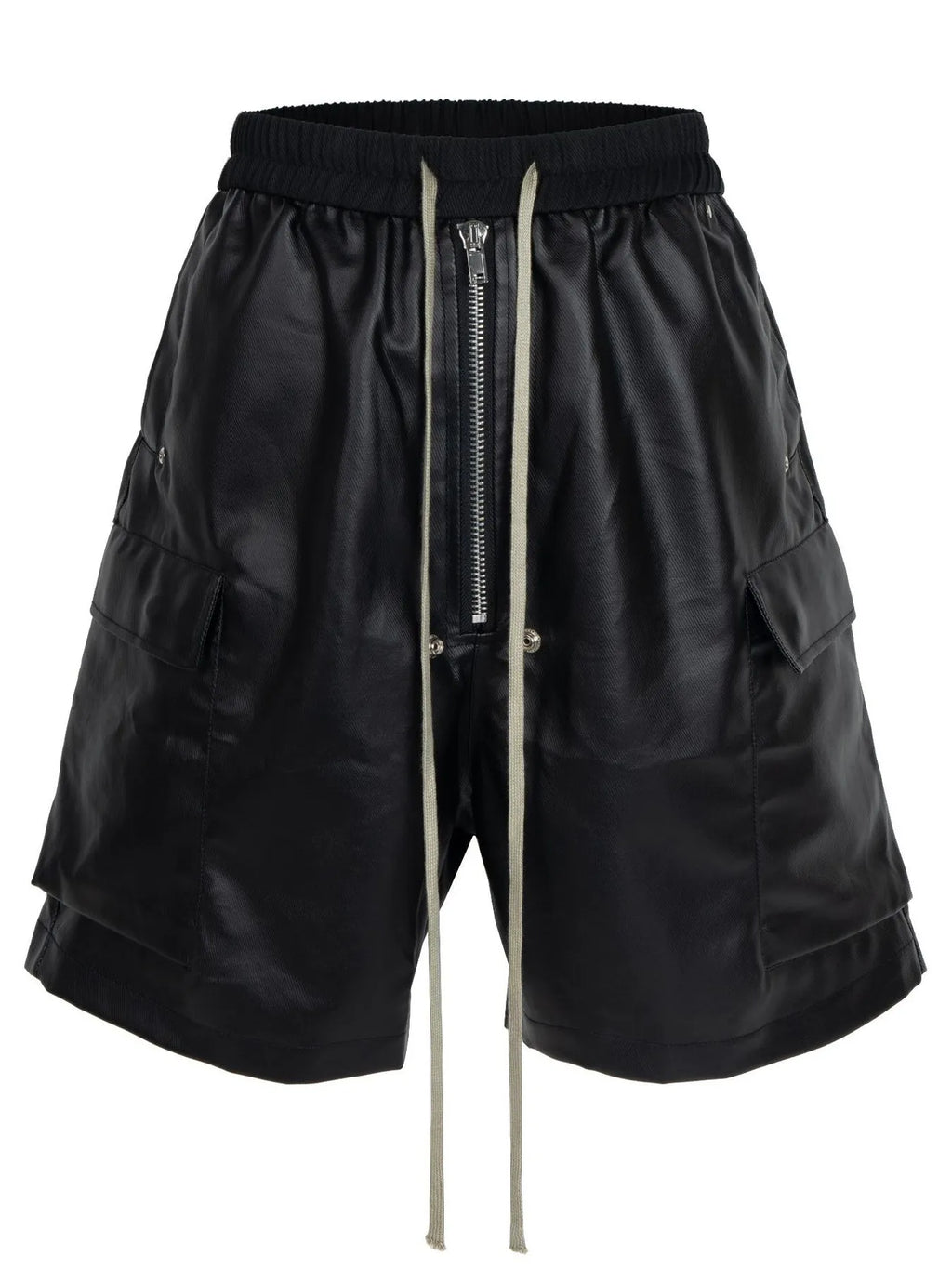 Men's Cargo Style Metallic Zipper Shorts