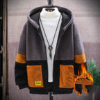 Premium Lamb Wool Blend Hooded Coat – Hong Kong-Inspired Sophistication Pi-Mart
