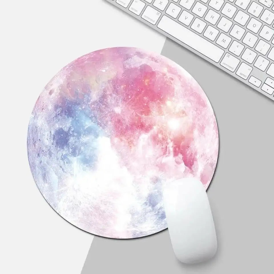 Space Round Mouse Pad PC Gaming Non Slip Mice Mat For Laptop Notebook Computer Gaming Mouse Pad - SJB-DIAMOND ELITES