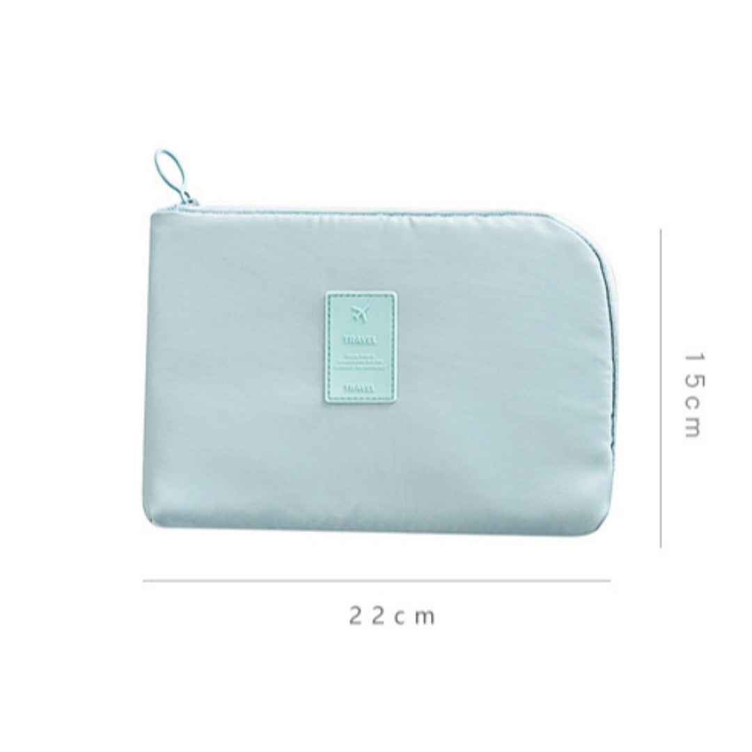 Travel Cable Organizer Pouch Electronic Accessories Carry Case Portable Waterproof Double Layers All-in-One Storage Bag for Cord, Charger, Phone, Earphone - SJB-DIAMOND ELITES