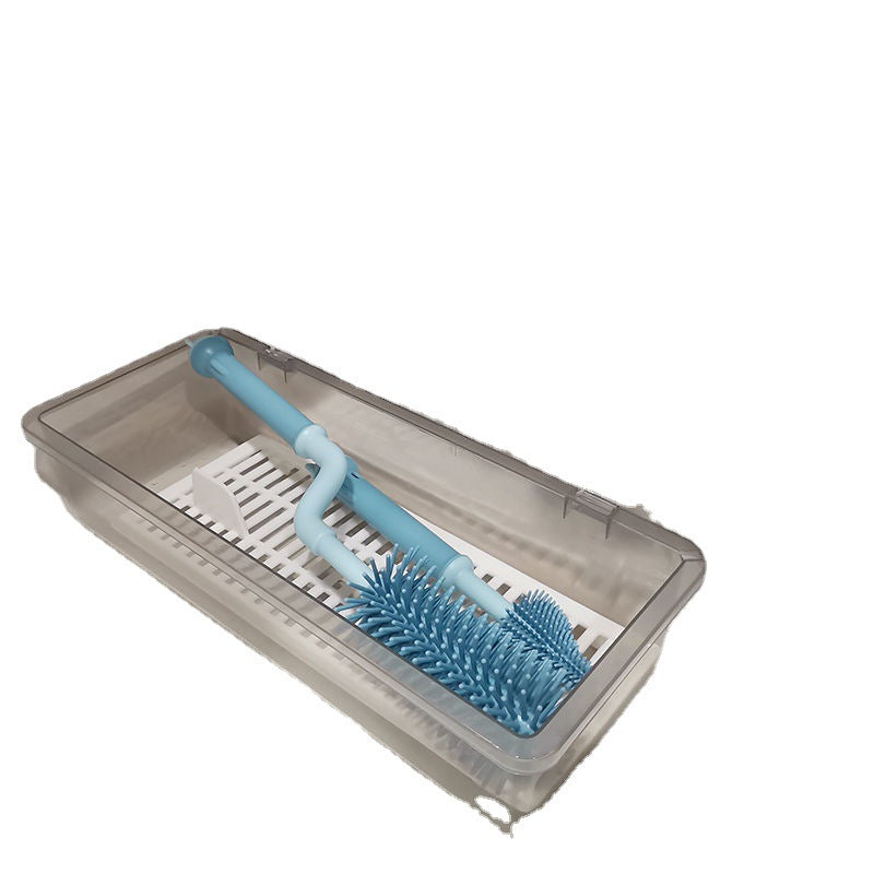 Baby Bottle Brush Storage Box Dustproof Portable Pi-Mart