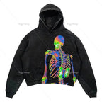 Punk Wind Ninja Printed Hoodies Pi-Mart