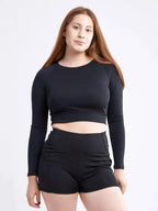 Long-Sleeve Crop Top - SJB-DIAMOND ELITES