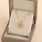 LuxeJewels™ – Double Layer Love Necklace (Titanium Steel)