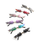 NEW 2021 Fashion Fire Flame Sunglasses For Women With Brand Design Rimless Wave Eyewear Luxury Trending Narrow Style - SJB-DIAMOND ELITES