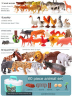 Simulation Of Animal Toy Model Sets Pi-Mart